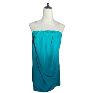 NWOT Zimmerman NWOT Green Silk Strapless Dress Luxury